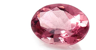 a pink diamond on a white background
