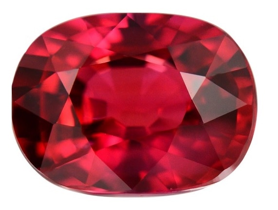a red diamond on a white background