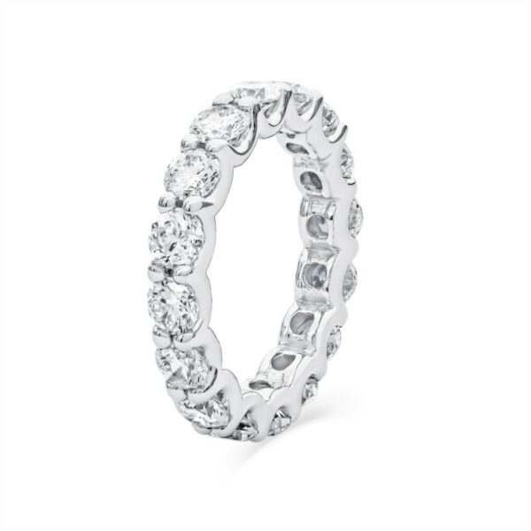a white gold diamond ring