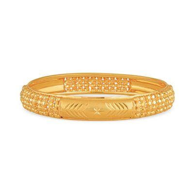 a gold bang bracelet