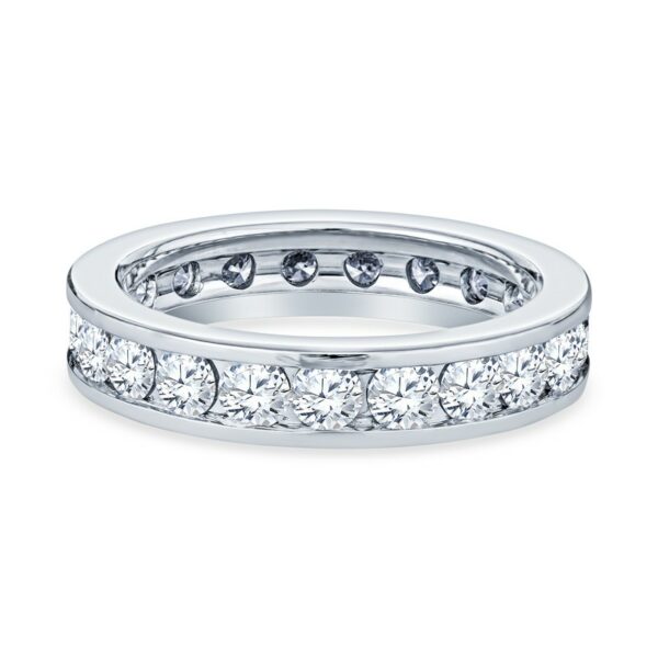 a diamond set wedding ring