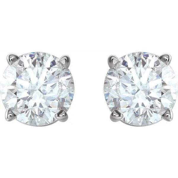 pair of diamond stud earrings