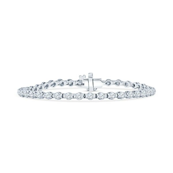a diamond bracelet with a cross on it