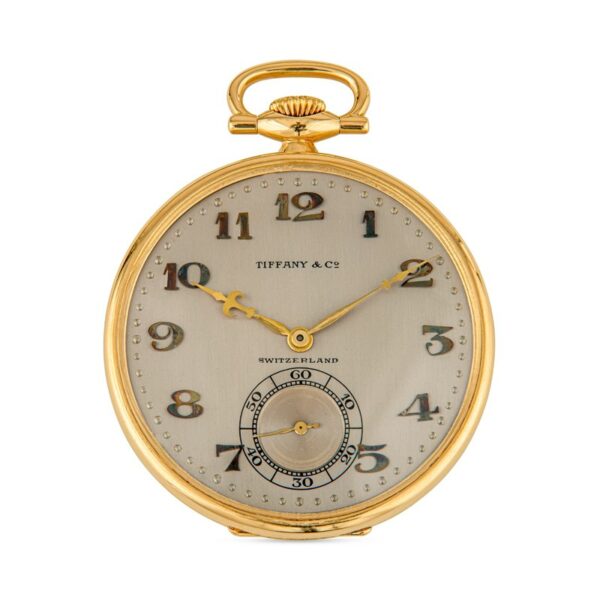 an antique pocket watch with roman numerals