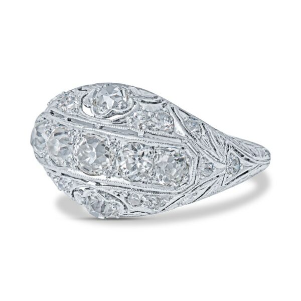 an antique style diamond ring