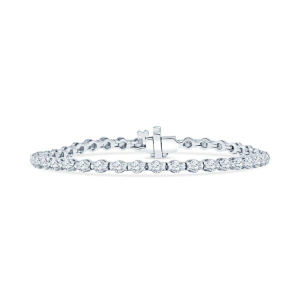 a diamond bracelet with a cross on it