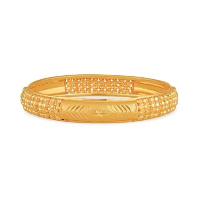 a gold bracelet with beads on it