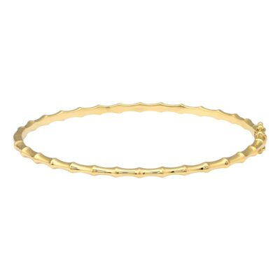 a gold plated bang bracelet