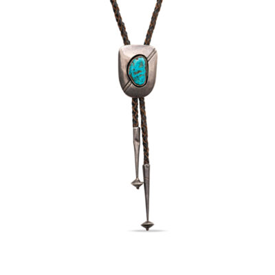 a necklace with a turquoise stone on it