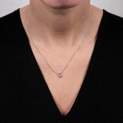 Shield Cut Diamond Pendant Necklace