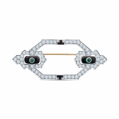 Vintage Art Deco Diamond Brooch