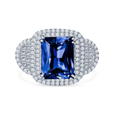 Tanzanite and Diamond Cocktail Ring
