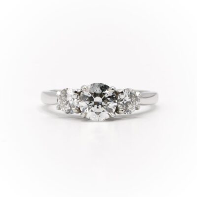 Three Stone Diamond Engagement Ring