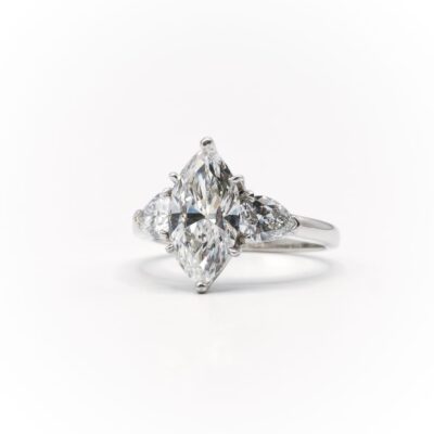 2.64 Carat Marquise Diamond Engagement Ring in Platinum