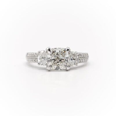 Cushion Cut Diamond Engagement Ring