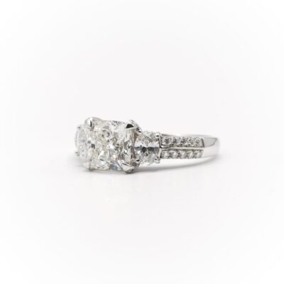 Cushion Cut Diamond Engagement Ring